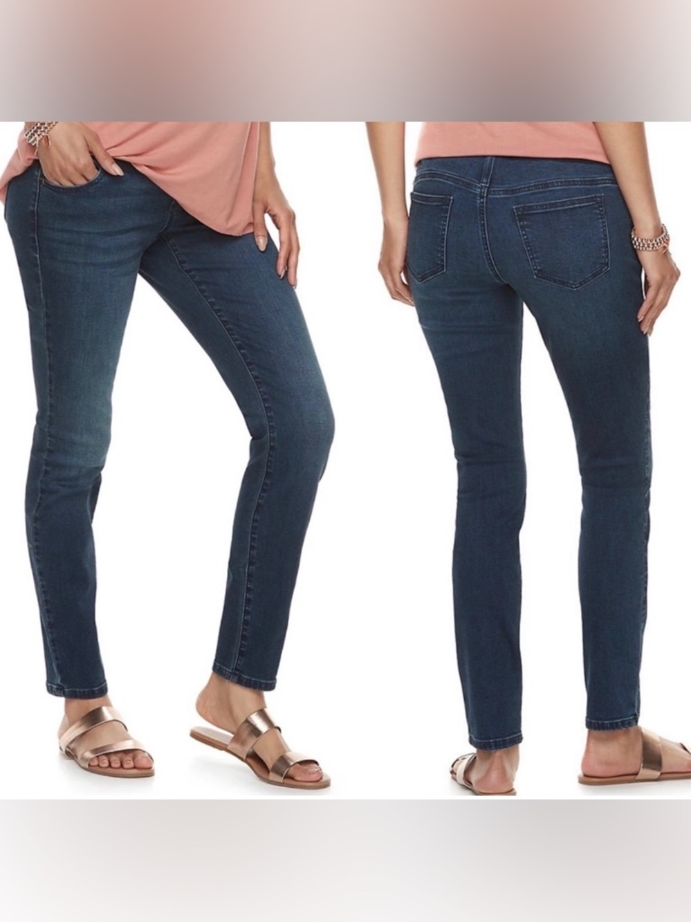 Maternity a:glow Full Belly Panel Skinny Jeans size 10 new
